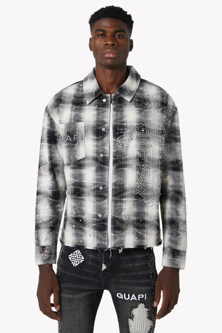 Cross Flannel Shirt (Cloud Grey)