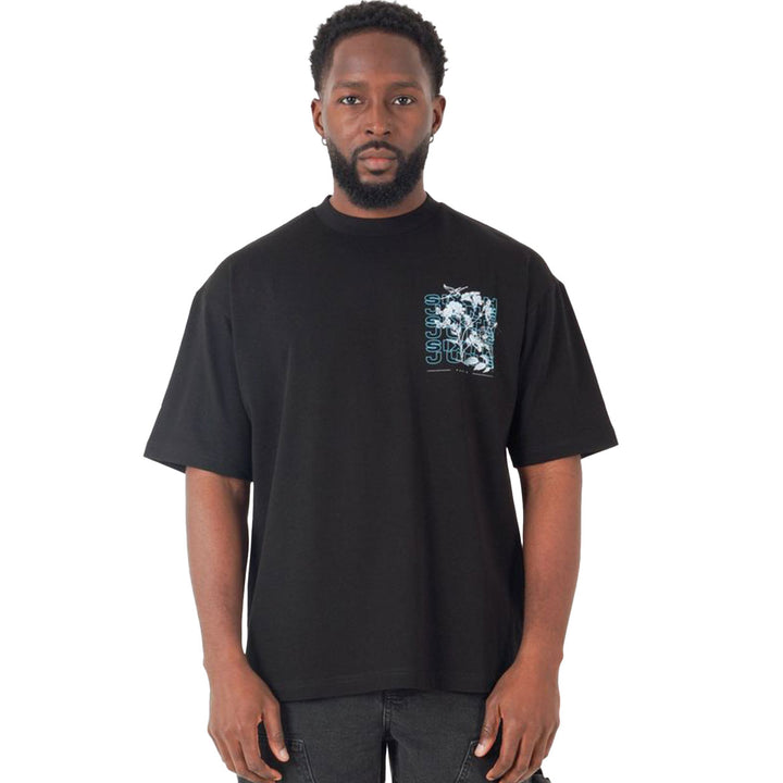 Flower Square Tee (Black)