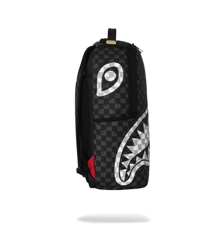Black and White Drip Check Backpack