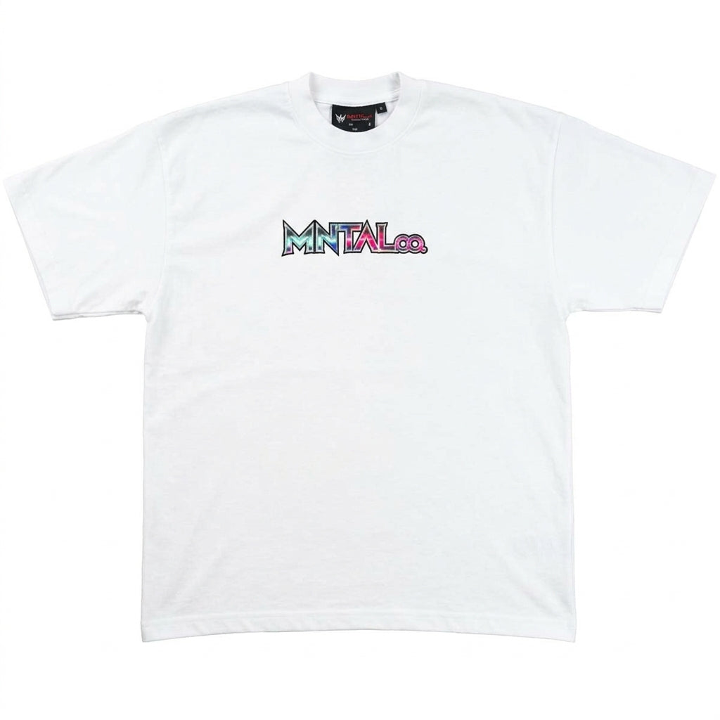 Your Mind, Your Move Logo Oversize Tee (White)