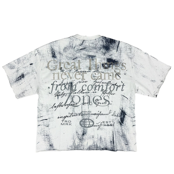 Gasland Cropped Tee (White)