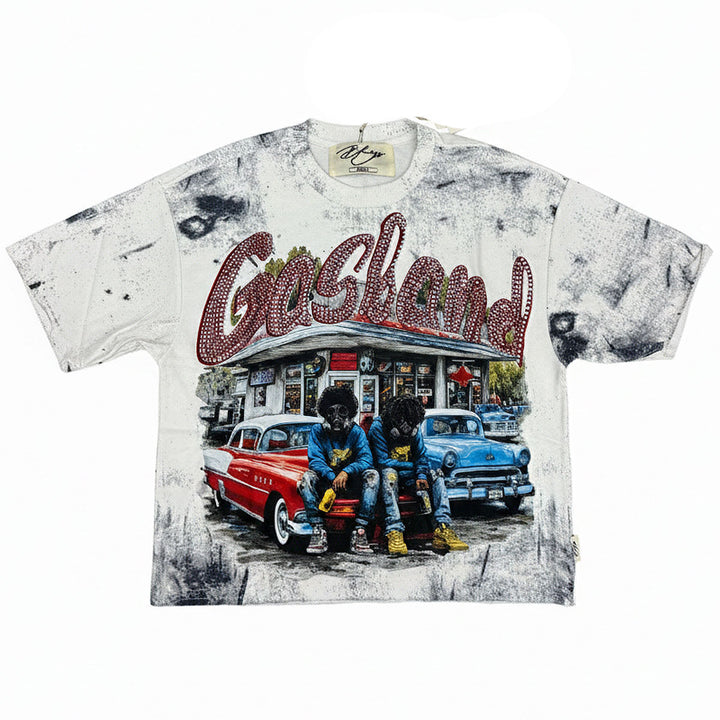 Gasland Cropped Tee (White)