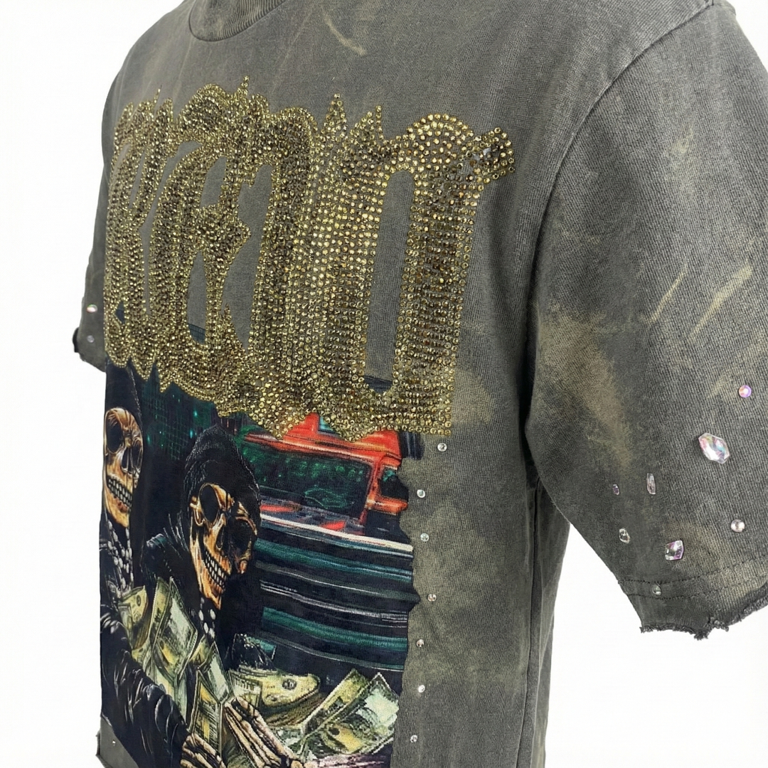 Crew Cropped Tee (Grey)