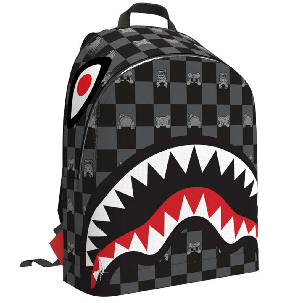 Gray Peeking Character Check Savage Backpack | Sprayground – Urban