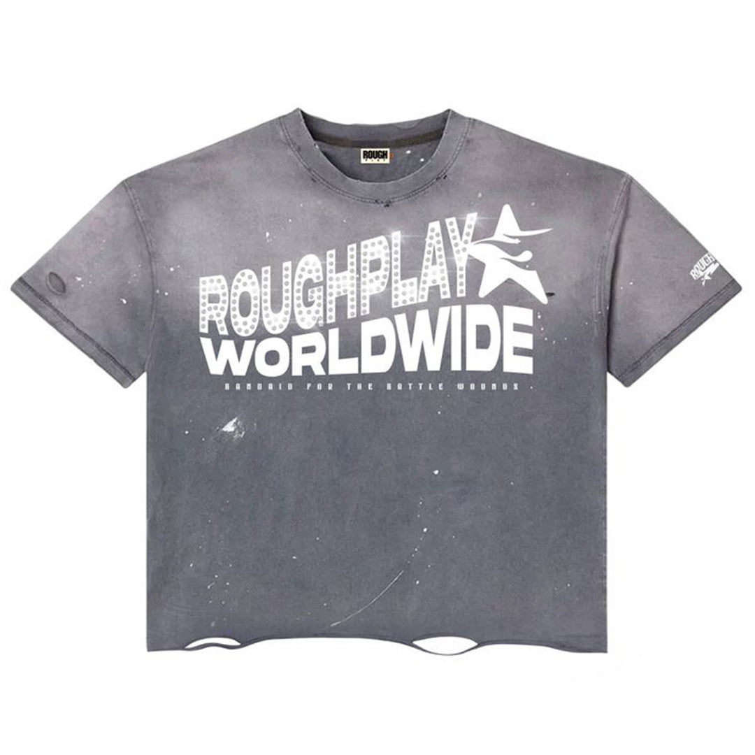 Grey White Tee
