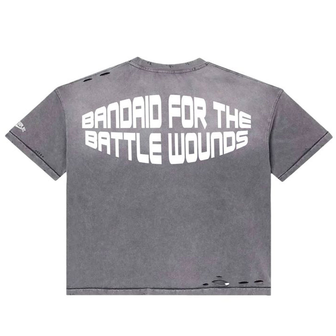 Grey White Tee