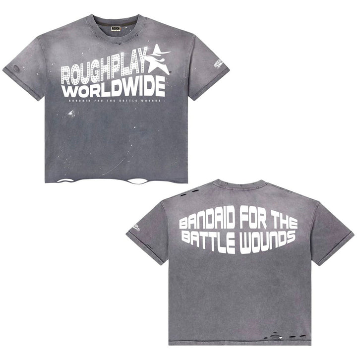 Grey White Tee