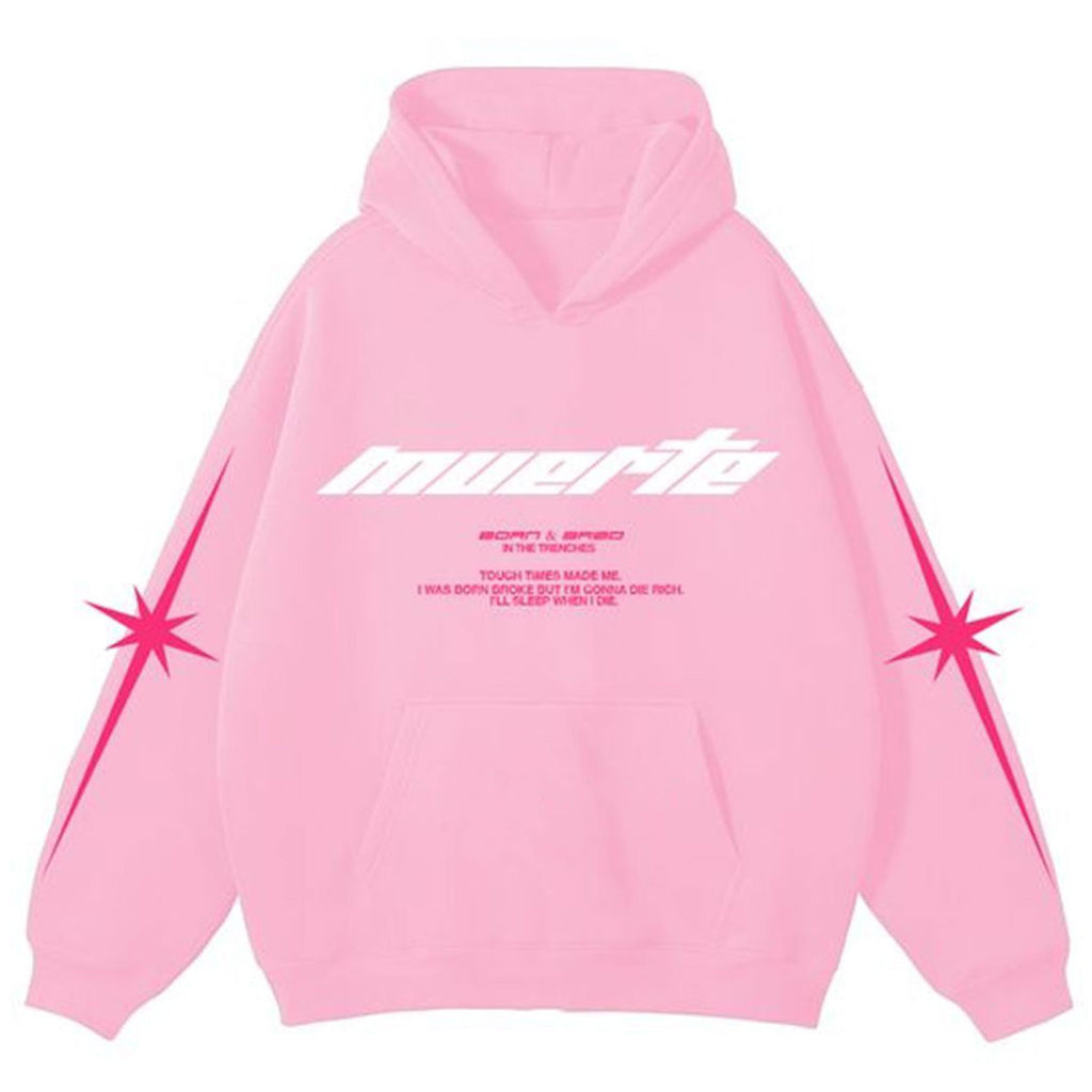 HM Angel Star Hoodie (Pink) | Hasta Muerte – Urban Street Wear