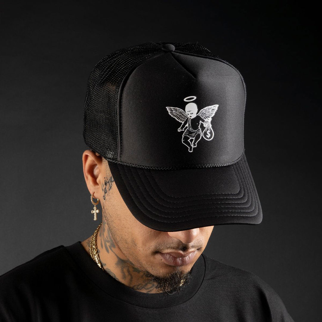 Money Motivated Angel Trucker Hat