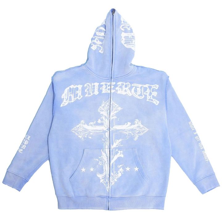 Jesus Cross Hoodie (Blue)