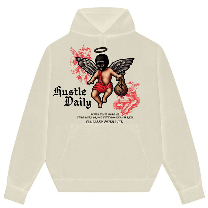 Red Shaded Tattoo Hoodie (Sandshell)