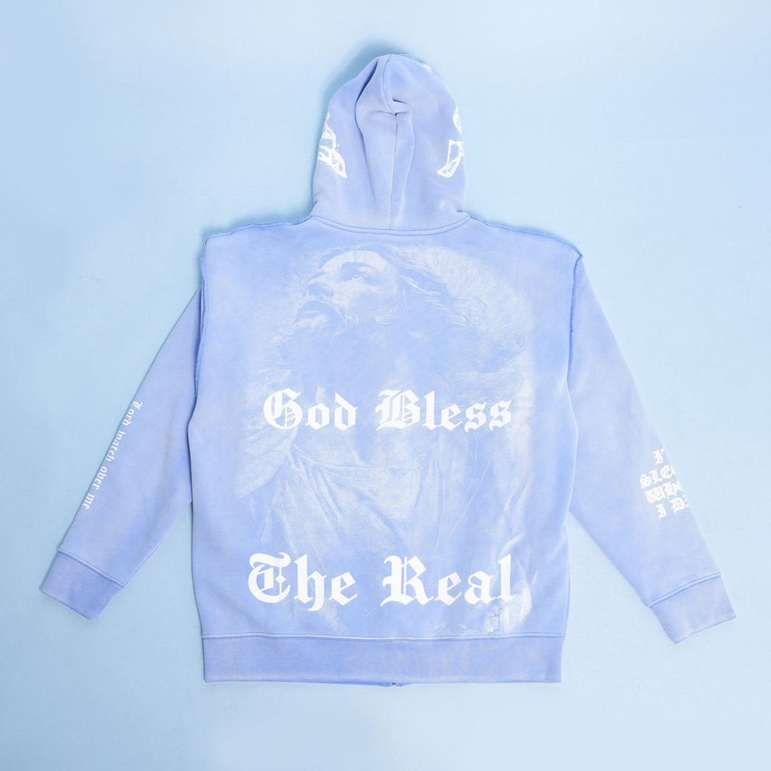 Jesus Cross Hoodie (Blue)