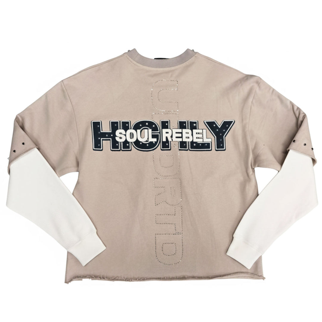 Soul Rebel Long Sleeve Tee (Champagne)