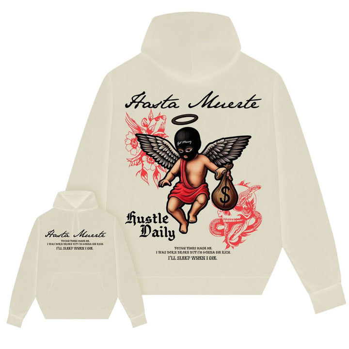 Red Shaded Tattoo Hoodie (Sandshell)