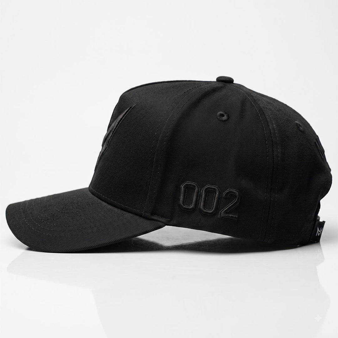 Embroidered M Hat (Full Black)