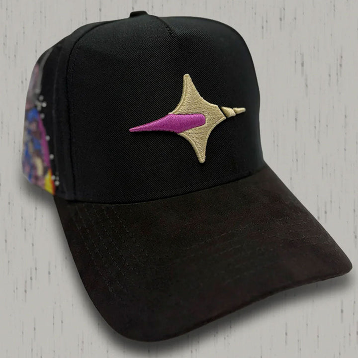Space Nova Snapback Hat (Black / Gold)