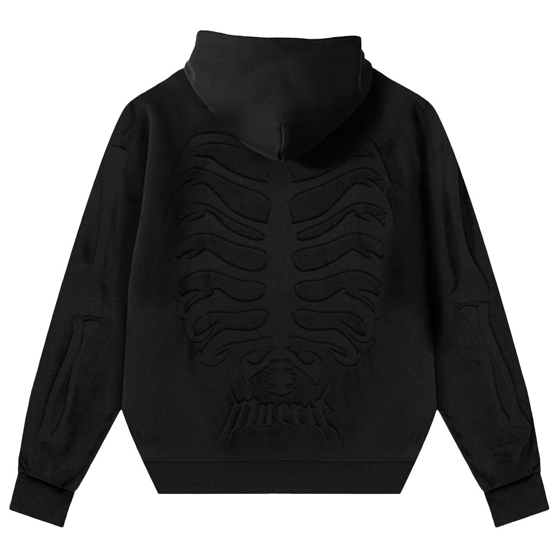 Muerte Bones Rhinestone Hoodie (Black)