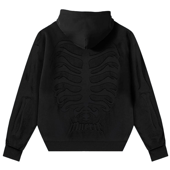 Muerte Bones Rhinestone Hoodie (Black)
