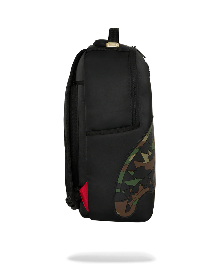 Shark Central Nylon Camo Embossed Shark Backpack