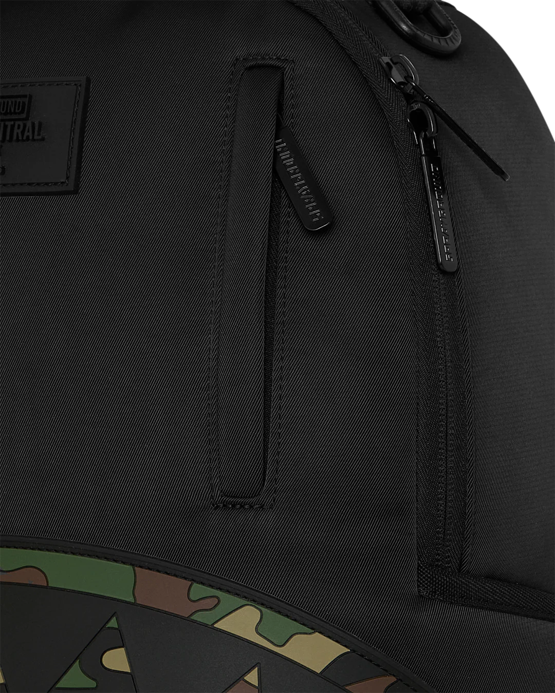 Shark Central Nylon Camo Embossed Shark Backpack