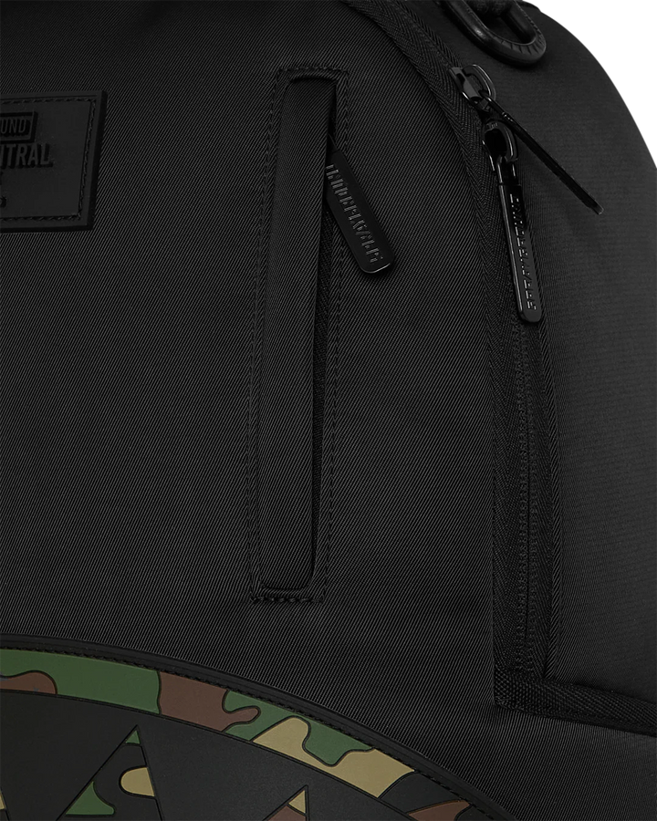 Shark Central Nylon Camo Embossed Shark Backpack