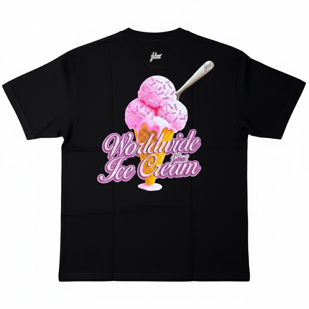 Ice Cream Cone Oversize Tee (Black)