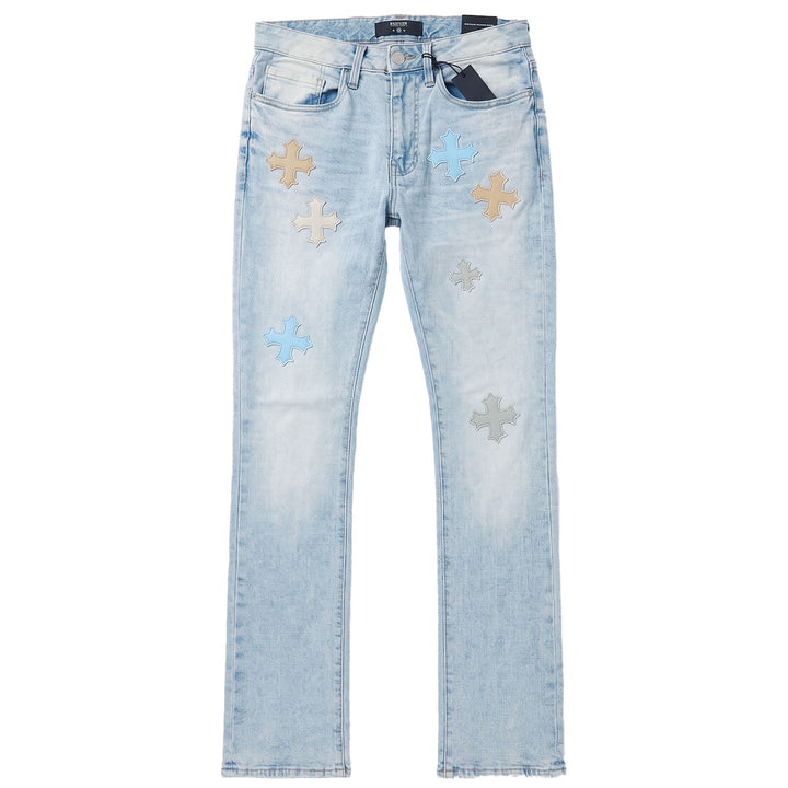 Martin Stacked Denim (Ice Blue)