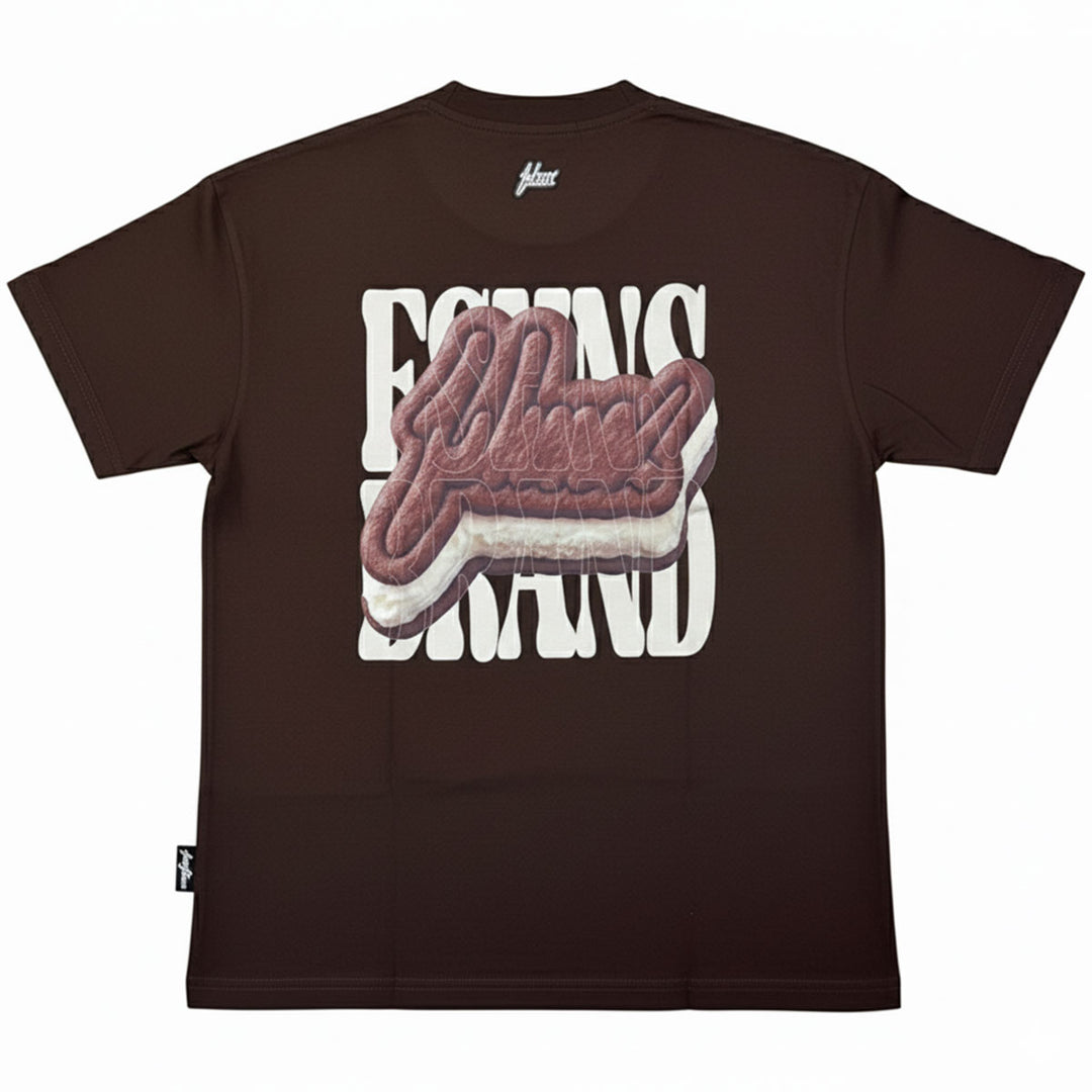 Ice Cream Sandwich Oversize Tee (Brown)