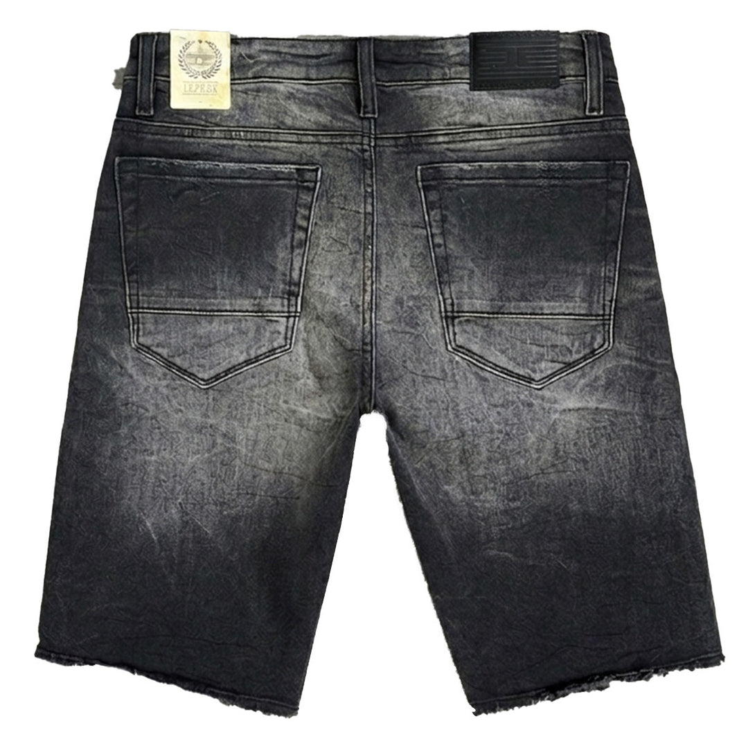 Vegas Denim Shorts (Black Shadow)