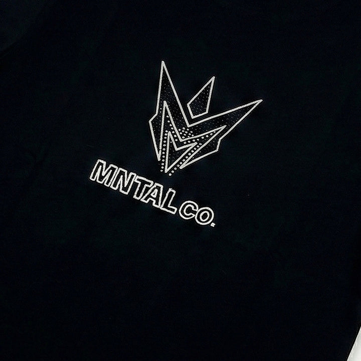 M Spike Rhinestone Tee (Black / White)