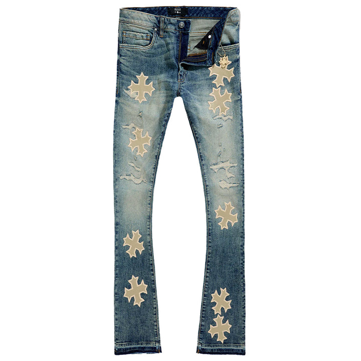 Super Skinny Stacked Eden Denim (Desert Storm)