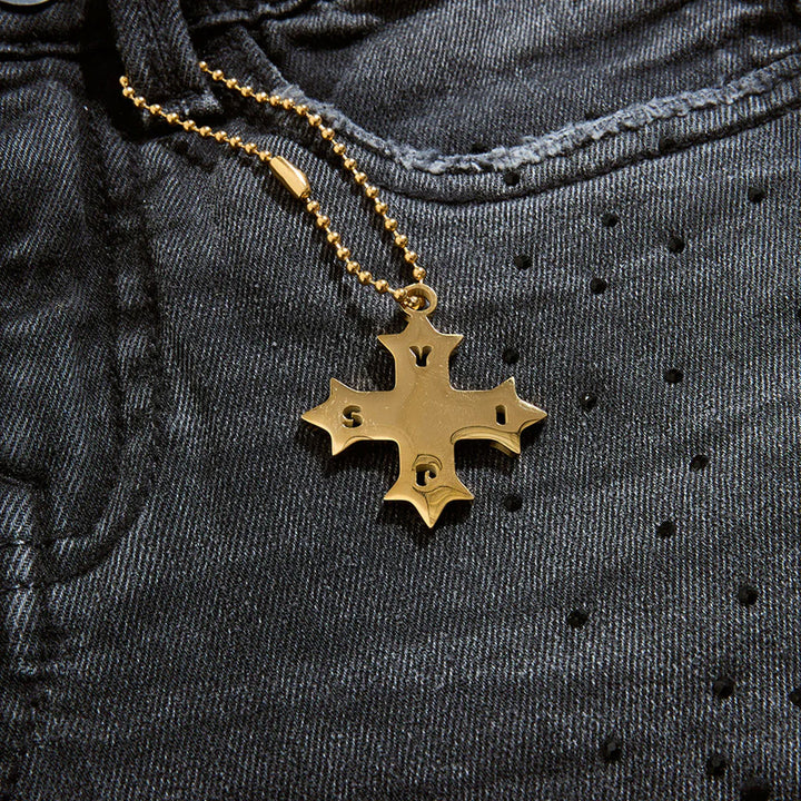 Super Skinny Starry Night Stacked Denim (Black Shadow)