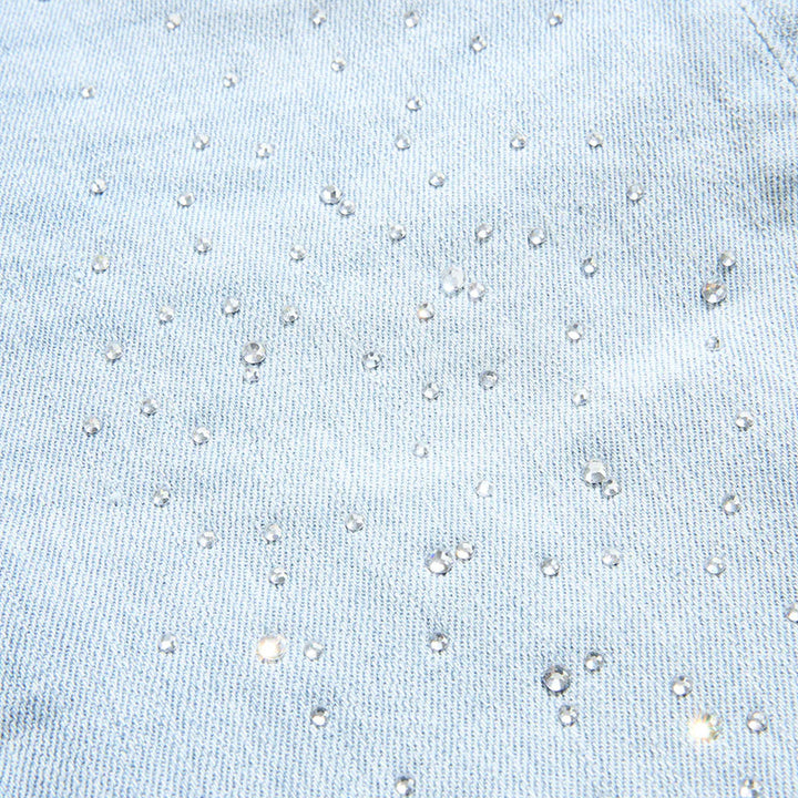 Super Skinny Starry Night Stacked Denim (Ice Blue)