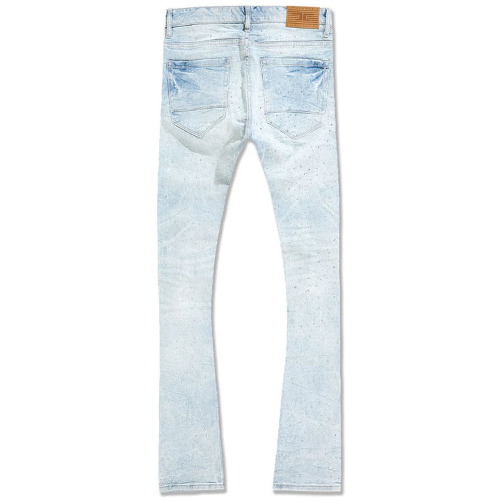 Martin Super Skinny Stacked Denim (Iced White)