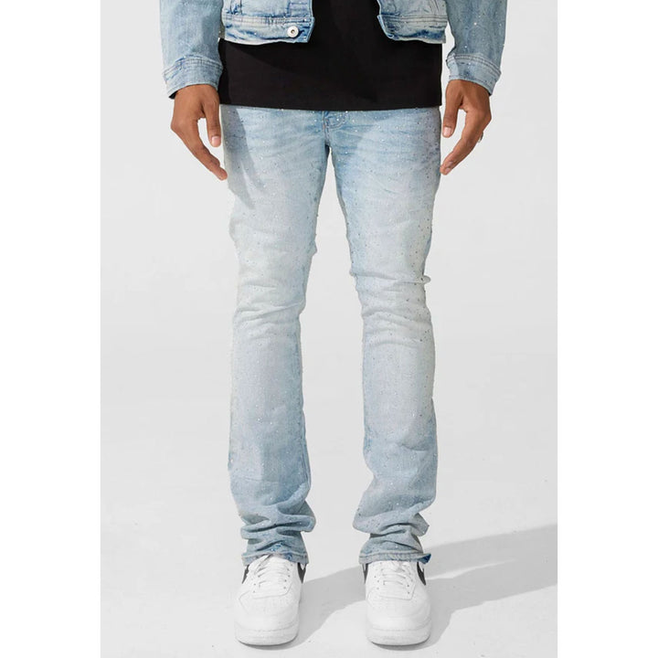 Martin Super Skinny Stacked Denim (Iced White)