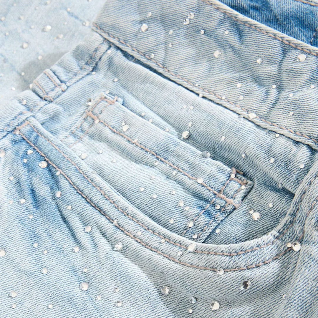 Martin Super Skinny Stacked Denim (Iced White)