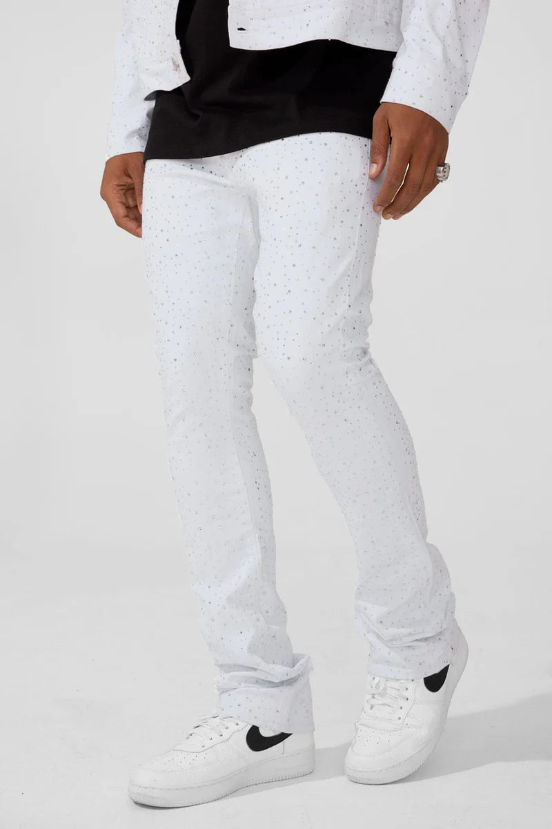Martin Super Skinny Stacked Denim (White)