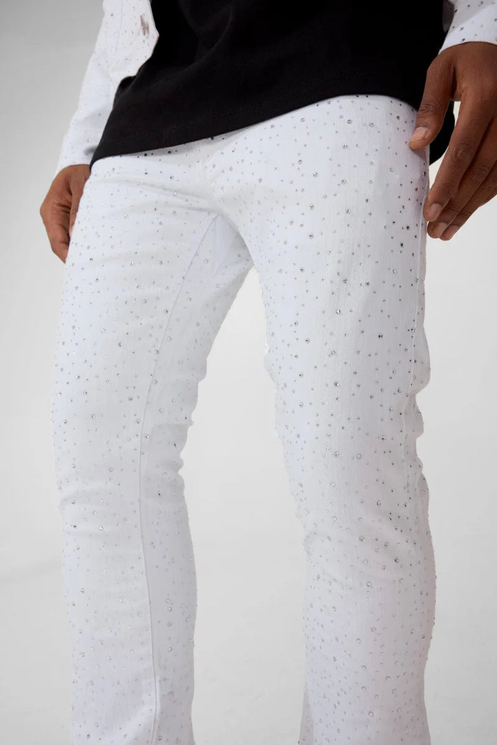 Martin Super Skinny Stacked Denim (White)