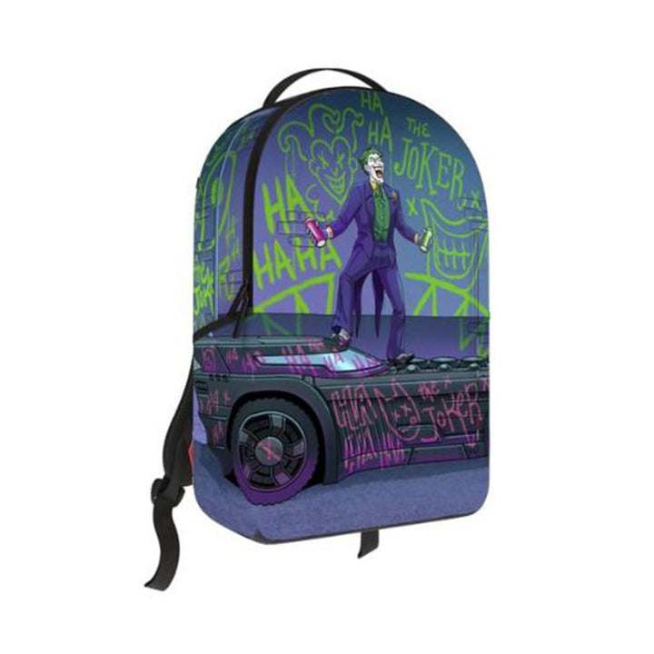 DC Joker Tagged Up Batmobile Backpack