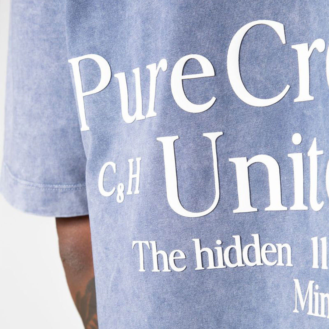 Dopamine Keyhole T-Shirt (Blue Wash)