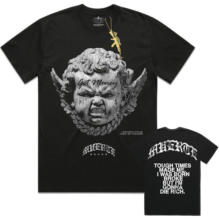 Grill Angel Tee (Faded Black)