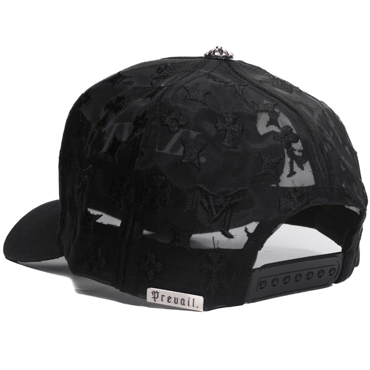 LA Chrome Crystal Monogram Hat V2