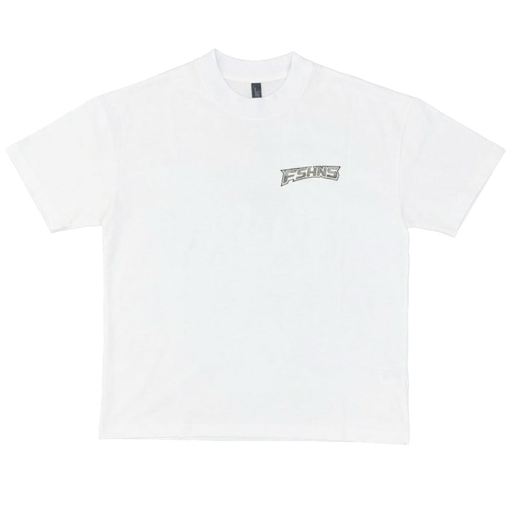 Classic Embroidery Oversize Tee (White)