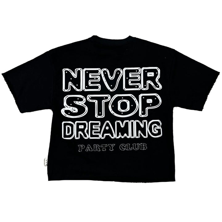 Party Club Cropped Tee (Black)