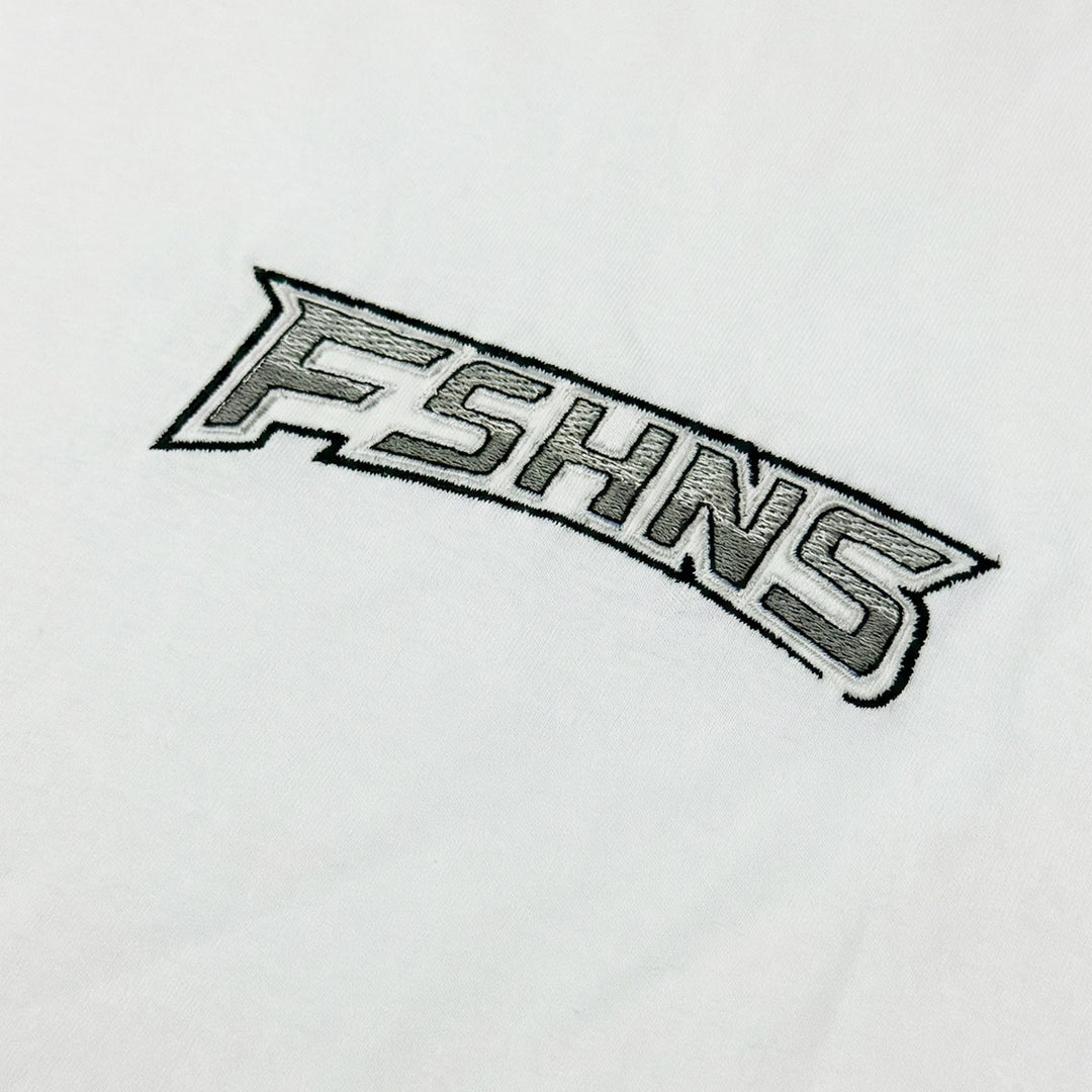 Classic Embroidery Oversize Tee (White)