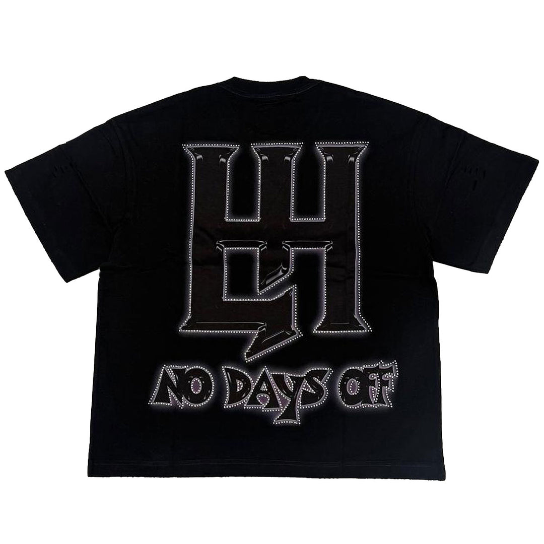 Black Panther Rhinestone Tee (Black)