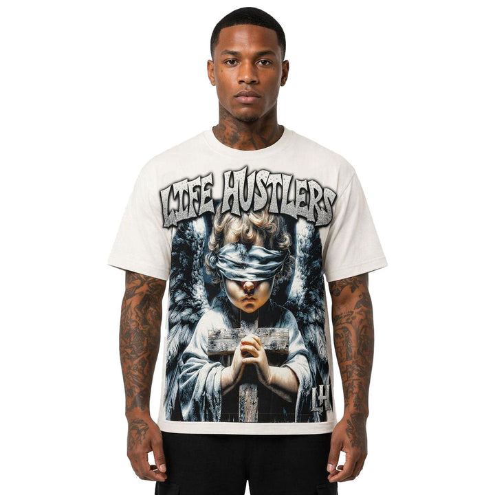 LH Pray Rhinestone Tee (White)