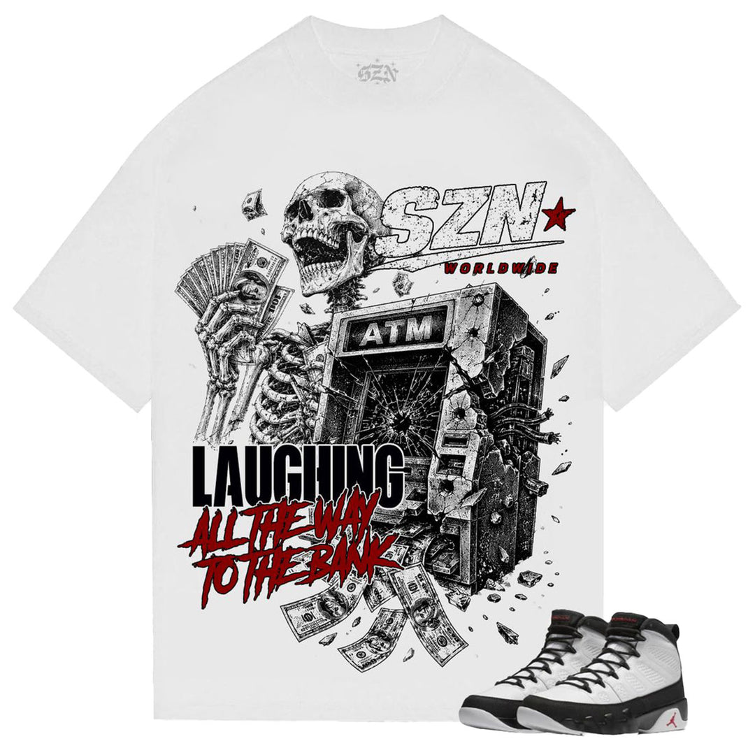 Laughing to The Bank Tee (White)