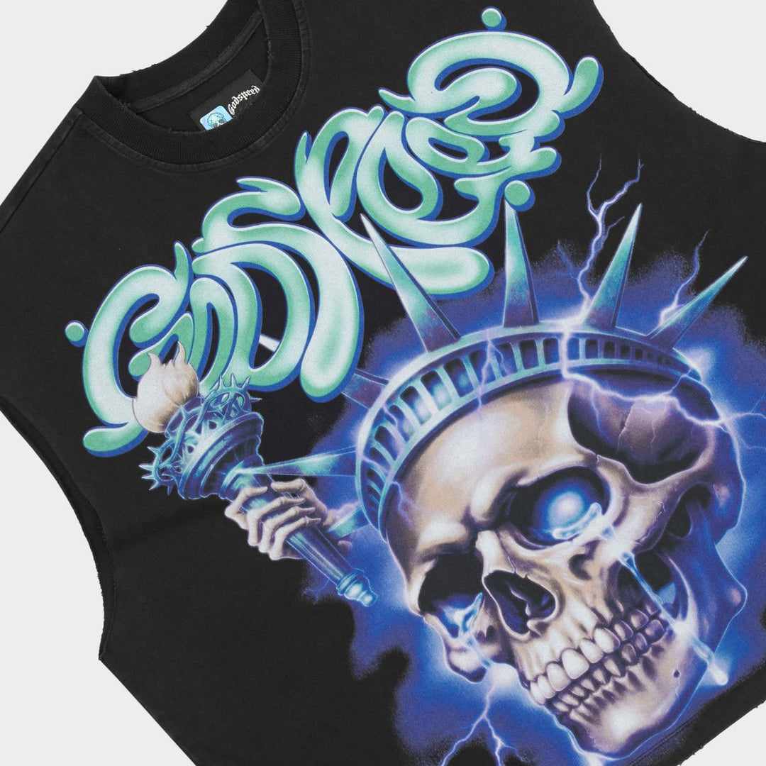 Liberty Tears Sleeveless Tee (Black)