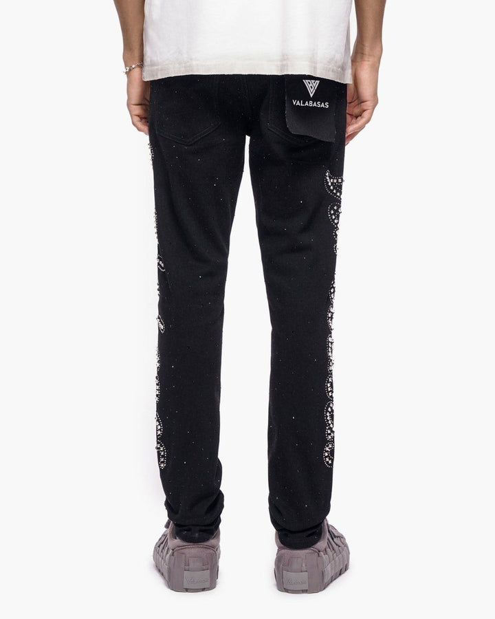 Licium Jet Black Skinny Jeans